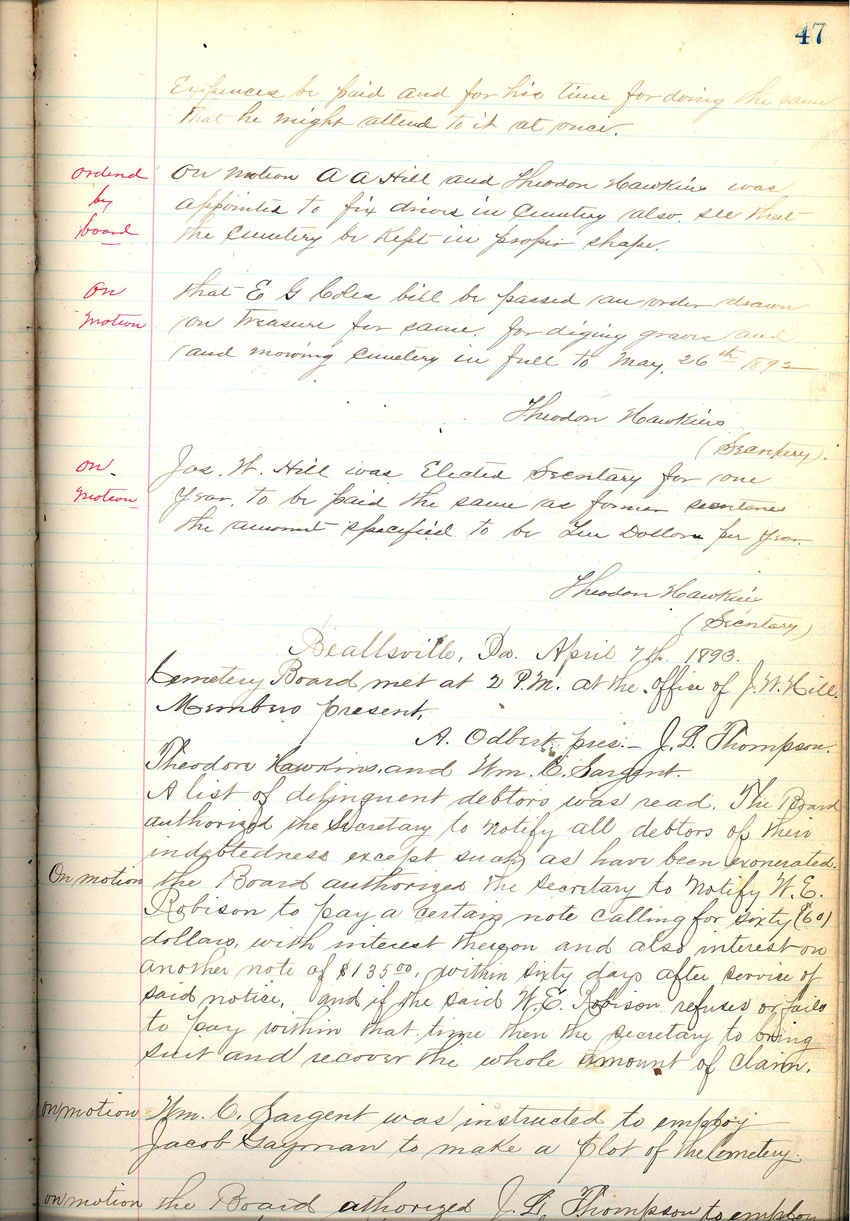 minute book